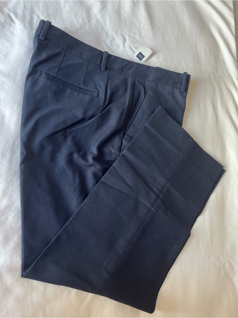 GAP Tailored Crop Pants — Dark Navy